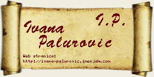 Ivana Palurović vizit kartica